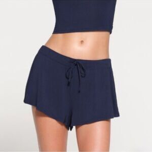 NEW SKIMS Modal SUPER SOFT Sleep Shorts NAVY Blue Pajama Lounge Large